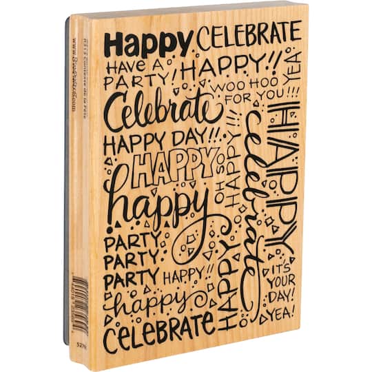 Stampendous Party Background Rubber Stamp Michaels
